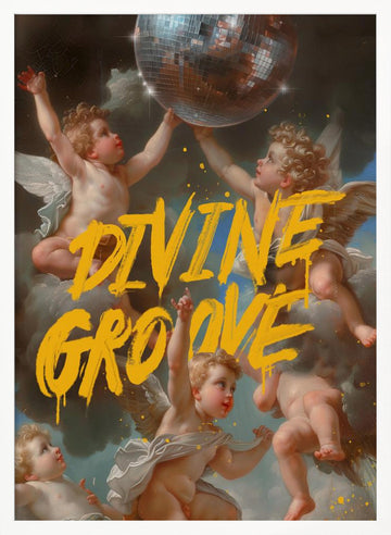 Divine Groove | Poster - White Frame Interior