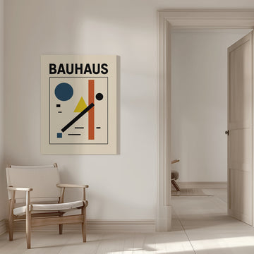Bauhaus Geometric Abstract | Canvas - Room Interior 1