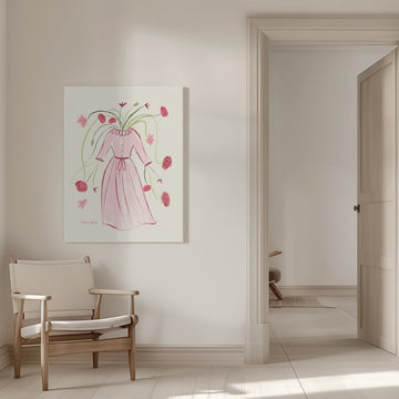 Blooming Pink Dress | Canvas - Room Interior 1