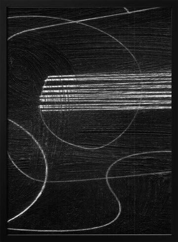 Black 2 | Poster - Black Metal Frame Interior