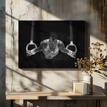 Focused Gymnast Power | Canvas - Room Interior 2