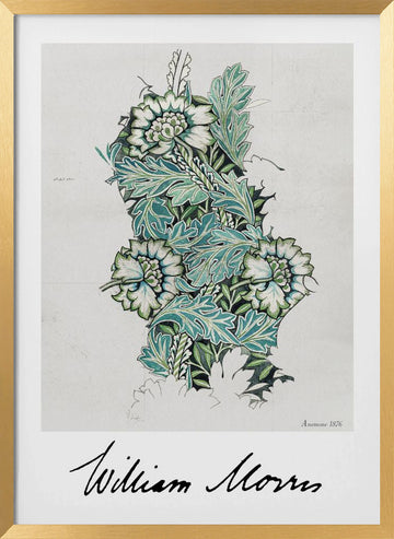Anemone | Poster - Gold Frame Interior