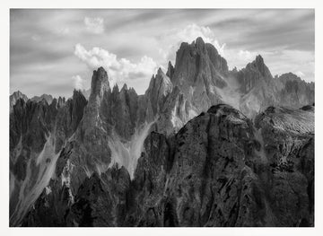 Dramatic Mountain Peaks | Poster - White Frame Interior