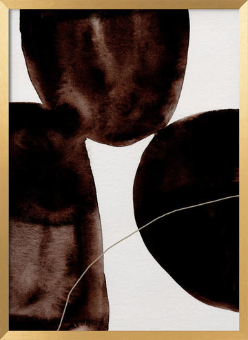 Shapes 11X | Poster - Gold Frame Interior