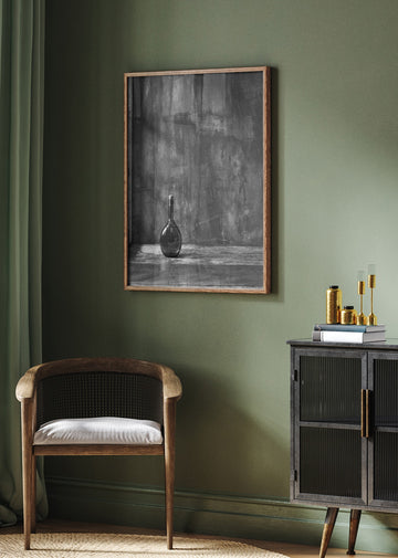 Dark Glass Bottle Still | Poster - Room Interior 2