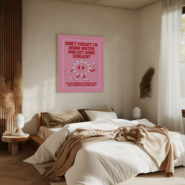 Funny Houseplant Reminder | Canvas - Room Interior 2