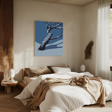 Snowy Winter Tree | Canvas - Room Interior 2