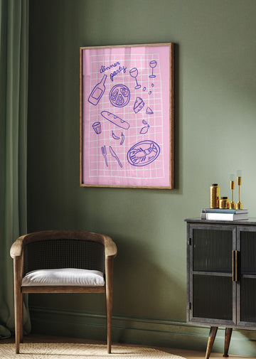 Dinner Party | Poster - Room Interior 2