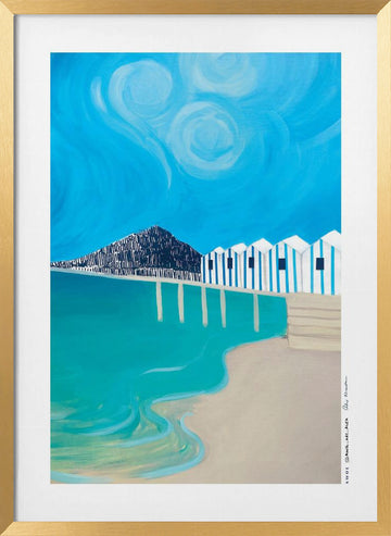 AMALFI COAST, ITALY | Poster - Gold Frame Interior