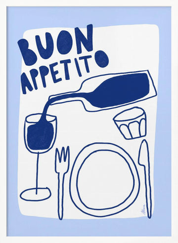 Buon Appetito | Poster - White Frame Interior