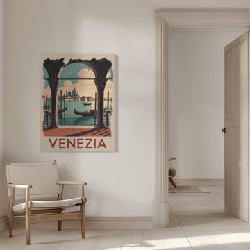 Vintage Venice Grand Canal View | Canvas - Room Interior 1
