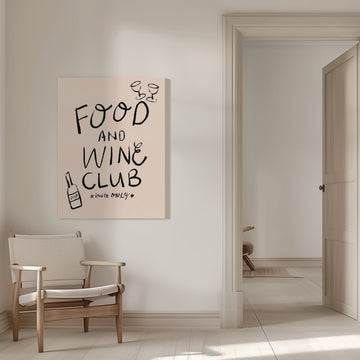 Food Wine Club Invite | Canvas - Room Interior 1