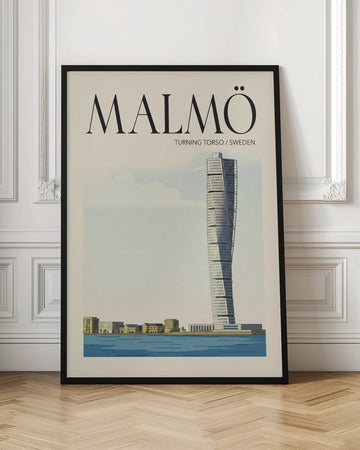 Malmö Travel Poster | Poster - Room Interior 1
