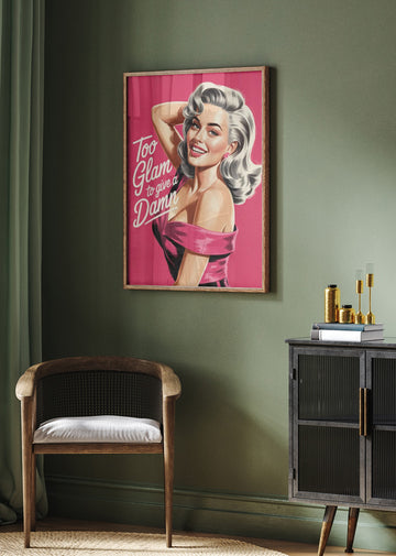 Glamorous Sassy Woman | Poster - Room Interior 2