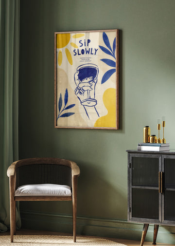 Sip Slowly Summer | Poster - Room Interior 2