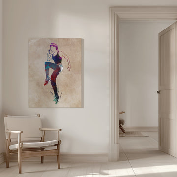 Vibrant Fitness Movement | Canvas - Room Interior 1