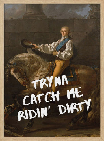 Ridin' Dirty Horseman | Poster - Wood Frame Interior