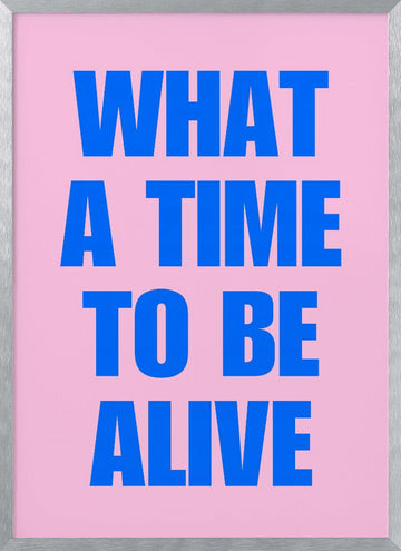 What A Time Alive | Poster - Silver Frame Interior