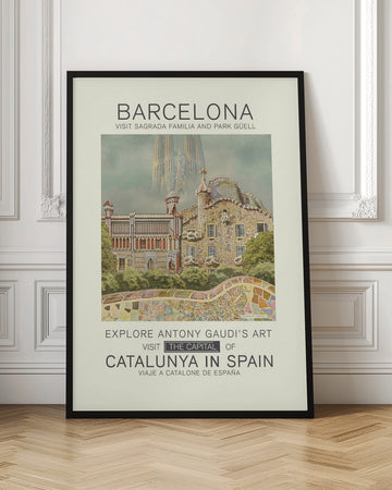 Barcelona Gaudi Landmarks | Poster - Room Interior 1