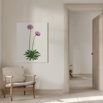 Purple Botanical Bloom | Canvas - Room Interior 1