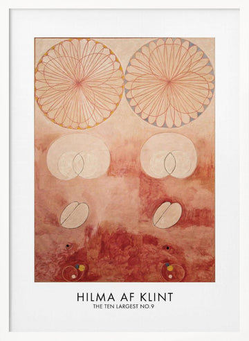 The Ten Largest No.9 Poster | Poster - White Frame Interior