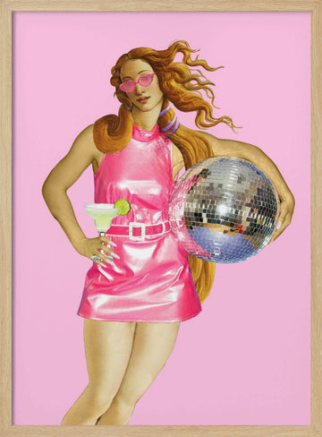Disco Dreamer | Poster - Wood Frame Interior