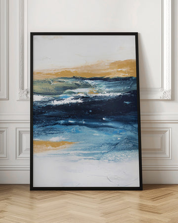 Deep Blue Ocean Gold | Poster - Room Interior 1