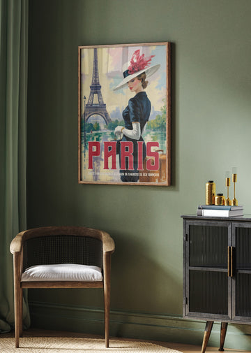 Vintage Paris Glamour | Poster - Room Interior 2