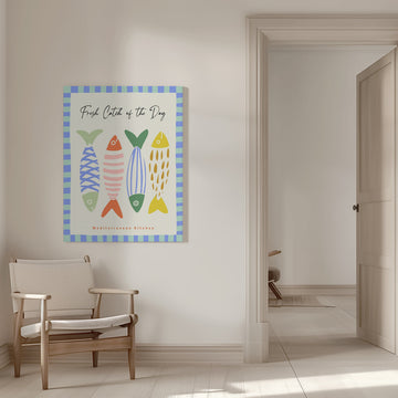 Colorful Mediterranean Fish | Canvas - Room Interior 1