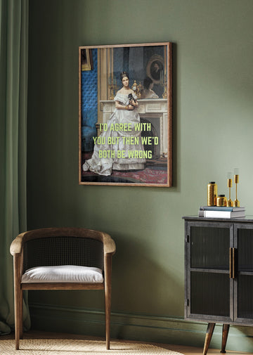 Elegant Woman Witty Quote | Poster - Room Interior 2