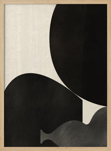 Organic Shapes Still Life | Poster - Wood Frame Interior