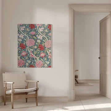 Floral red | Canvas - Room Interior 1