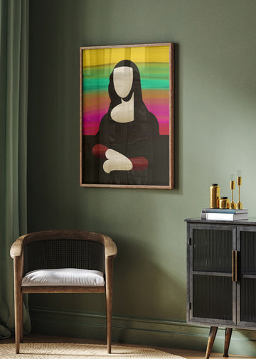 Vibrant Abstract Portrait | Poster - Room Interior 2
