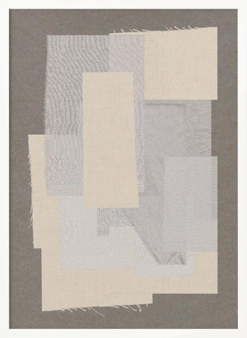 Textile Harmony | Poster - White Frame Interior