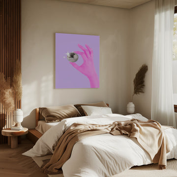 Pink Glow Sphere | Canvas - Room Interior 2