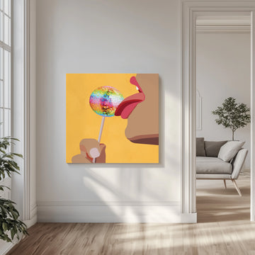 Licking Disco Lollipop | Canvas - Room Interior 1