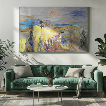 Vibrant Abstract Landscape | Poster - Room Interior 1