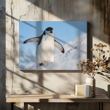 Playful Penguin Slide | Canvas - Room Interior 2