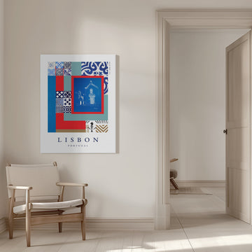 Lisbon Cultural Collage | Canvas - Room Interior 1
