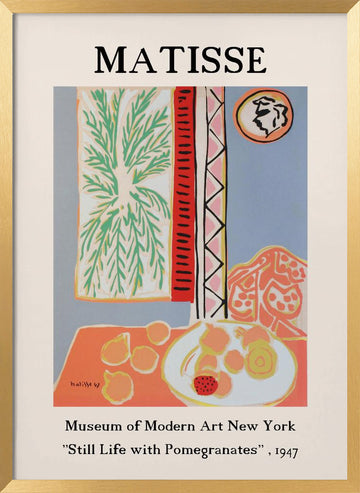 Vibrant Still Life | Poster - Gold Frame Interior