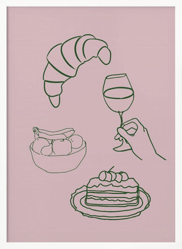 Delightful Indulgence | Poster - White Frame Interior