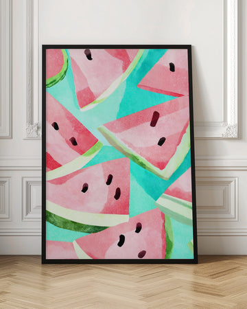 Refreshing Watermelon Pattern | Poster - Room Interior 1