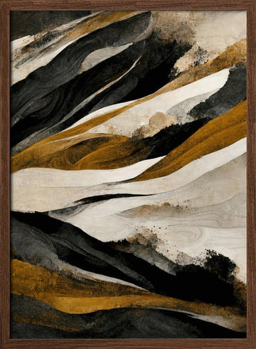 Earthly Currents | Poster - Walnut Frame Interior