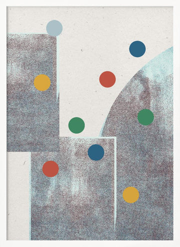 Geometric Play | Poster - White Frame Interior