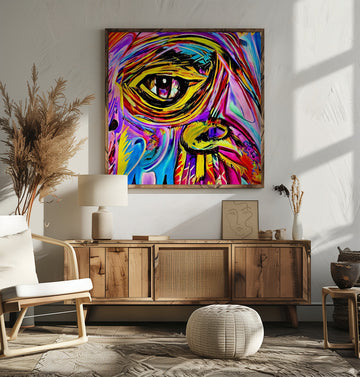 Vibrant Abstract Eye | Poster - Room Interior 2