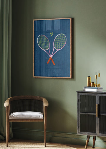 Tennis Love Match | Poster - Room Interior 2