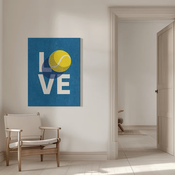 Tennis Love Game | Canvas - Room Interior 1