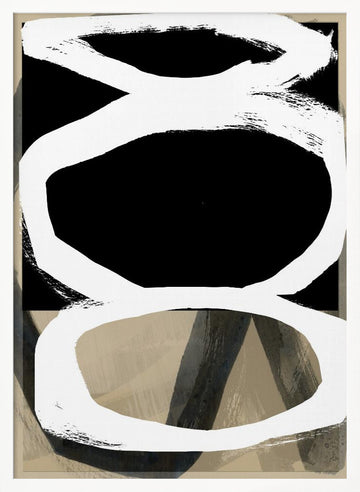 Bold Organic Shapes | Poster - White Frame Interior