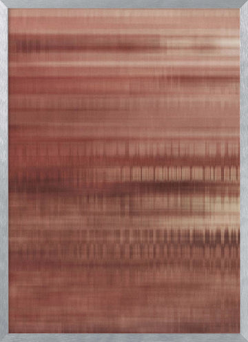 Warm Linear Flow | Poster - Silver Frame Interior