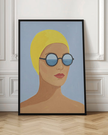 Ocean Gaze Swimmer | Poster - Room Interior 1
